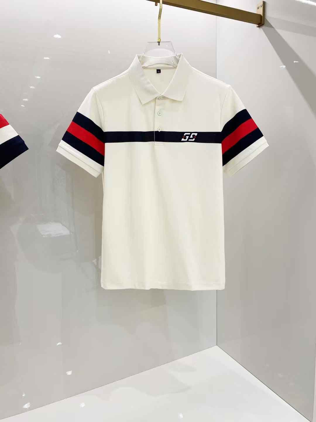 Gucci Premium Off-White Merseyside Fabric Polo Shirt